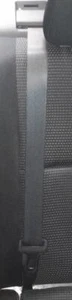 MAZDA 3 CENTRE REAR SEAT BELT & LEFT REAR STALK, BL, SEDAN, 04/09-10/13 10 11 12 - Picture 1 of 11