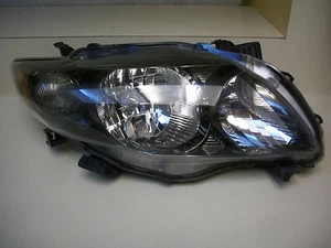 TOYOTA COROLLA S XRS SEDAN  09 10 HEADLIGHT BLACK OEM ORIGINAL FACTORY RH - Picture 1 of 4