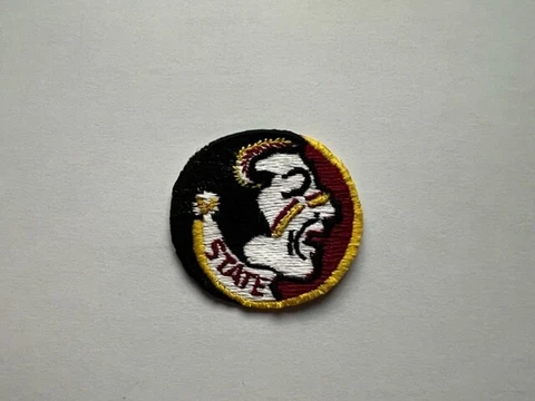 Small NCAA Florida State Seminoles Iron-On Mascot Patch.NEW.Fast same day Ship Cover