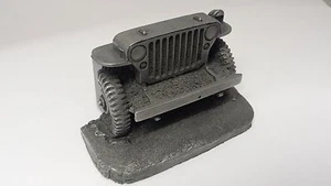 Willys 4x4 Pewter Effect Car Business Card Holder  - Picture 1 of 1