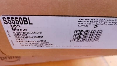 Moen S5550BL NIO Kitchen cold water filter beverage Faucet  Matte Black Read - Image 1 of 4