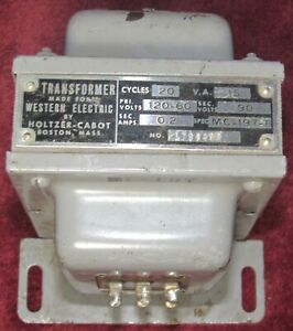 WESTERN ELECTRIC by Holtzer Cabot TRANSFORMER Spec. M-197- 1 No.1796498