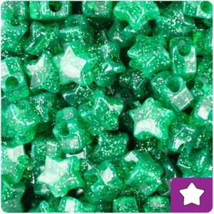 BeadTin Sparkle 13mm Star Pony Beads (250pcs) - Color choice - Picture 1 of 21