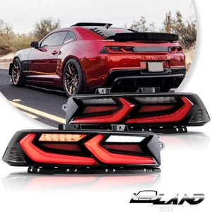 VLAND Red LED Tail Lights For 2014-2015 Chevrolet Chevy Camaro Rear Brake Lamps - Foto 1 di 16