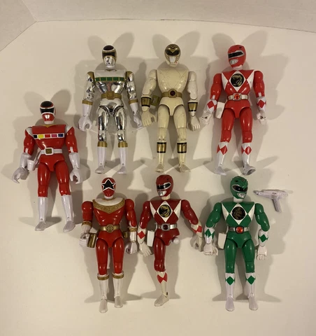 Vintage Power Rangers 8" Action Figures MMPR Zeo, in Space, Talking Figures READ Cover