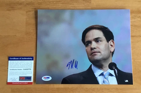 Marco Rubio Senator Florida 2016 Pres Autograph Signed 8x10 Photo #1 PSA/DNA COA Cover