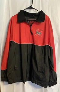Nebraska Cornhuskers Jacket Global Identity Leather Fashions G-111 Zipper Sz XL - Picture 1 of 13