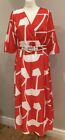 Ella Boo Dress Size 10 Red &amp; White Mother of the Bride Wedding Outfit