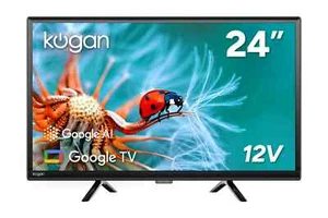 KOGAN 24” 12V/240V Smart Google TV | RVs Caravans Boats | Free Tracked Shipping - Picture 1 of 9