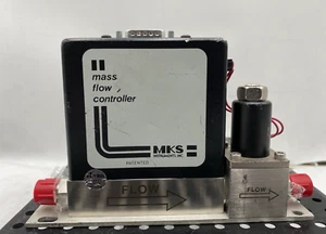 MKS MASS FLOW CONTROLLER 1259C-02000GV-SPCAL RANGE 2000 SCCM GAS H2 - Picture 1 of 7