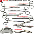 Body Jewelry Piercing Tattoo Tools Clamps Hemostat Forceps Ring Opening Pliers