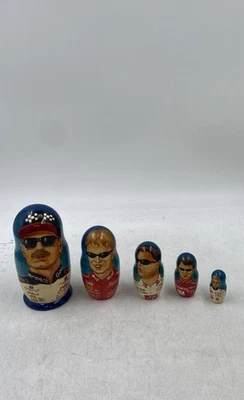 Dale Earnhardt Matryoshka Racing-NASCAR 收藏所有 5 层嵌套娃娃 — 第 1/4 张图片