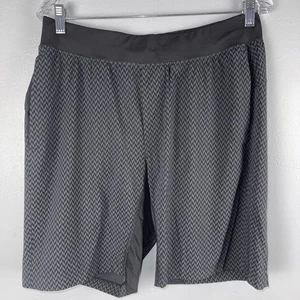 Lululemon T.H.E. Pantalón Corto 9" Sin Forro Para Hombre Grande Gris Negro Estampado - Imagen 1 de 6
