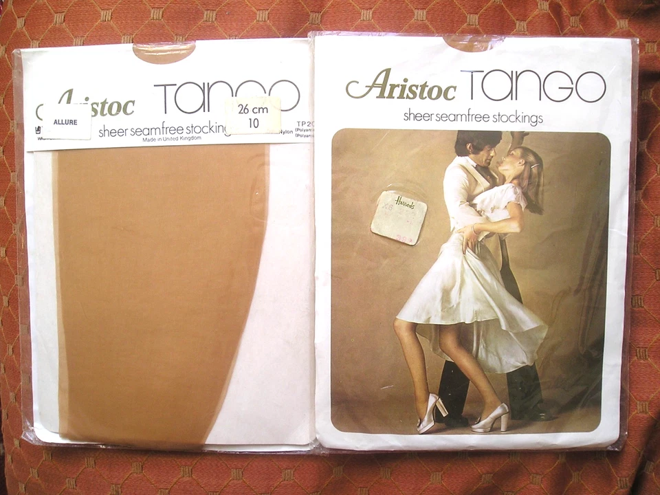 ARISTOC VINTAGE TANGO SHEER SEAMFREE 100% NYLON STOCKINGS ALURE 26cm 10 SEALED - Image 1 of 1