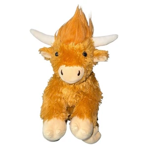 Build a Bear Shaggy Highland Cow Stuffed Animal Plush - Picture 1 of 5