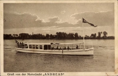 Ak Motorjacht Andreas, Restaurant Hahn - 11445837 - Bild 1 von 2
