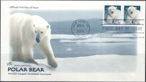 US Scott #4389, "Polar Bear", Coil pair on ArtCraft FDC, unaddressed. - Picture 1 of 1