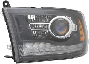 Halogen Headlight Front Lamp for 13-14 Dodge Ram Pickup (Black) Passenger Right - Bild 1 von 1