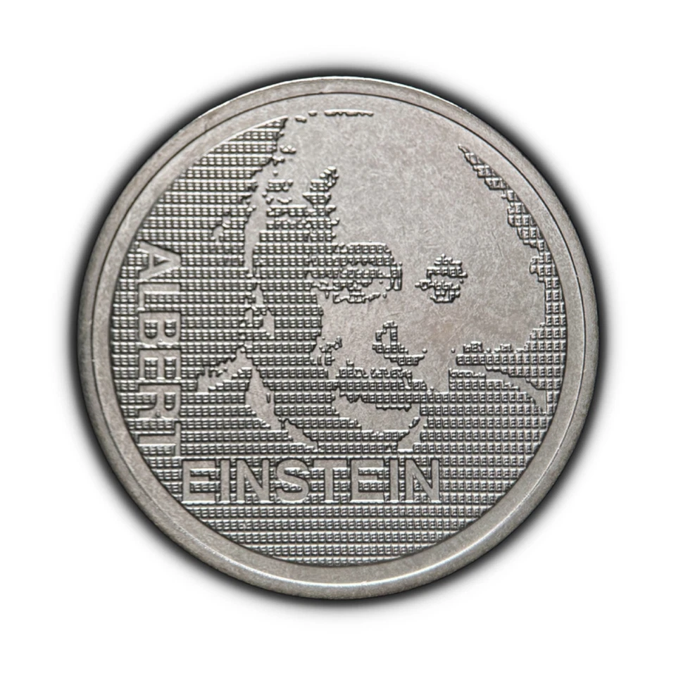 SWITZERLAND. 1979, 5 Francs - Albert Einstein, Portrait, Letter E, 1 UNC - Image 1 of 3