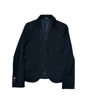 Traje negro Express chaqueta de carrera talla 8 blazer de trabajo ropa de negocios a medida Foto 1 de 4