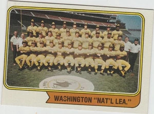 Tarjeta del equipo de Washington 1974 Topps #226 casi nueva+ (variación) - Imagen 1 de 2