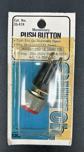 35-474 PUSH BUTTON SWITCH NORMALLY OPEN MOM. - Picture 1 of 2