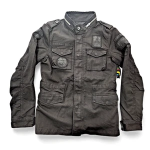 Chaqueta militar para hombre Stussy like M65 resistente al viento negra pequeña nueva con etiquetas - Imagen 1 de 21