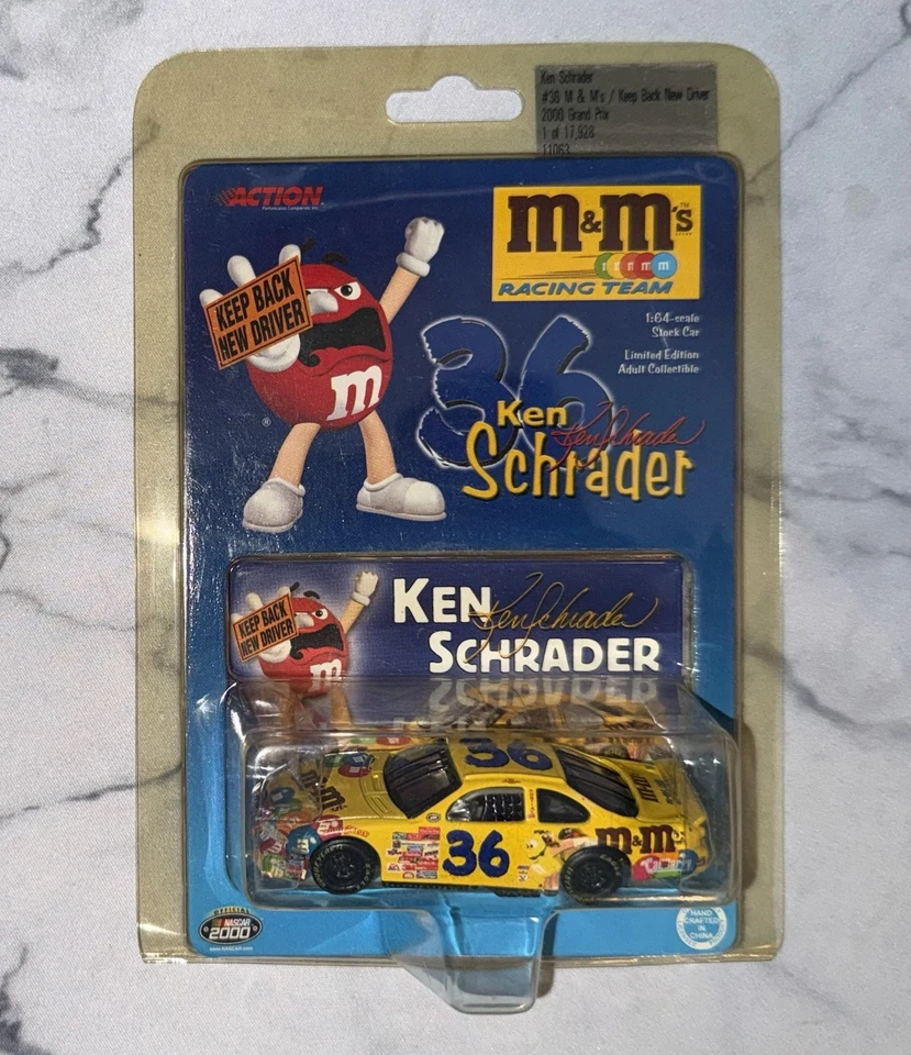 2000 ACTION NASCAR KEN SCHRADER M&M #36 1:64 GRAND PRIX LIMITED EDITION - Image 1 of 1