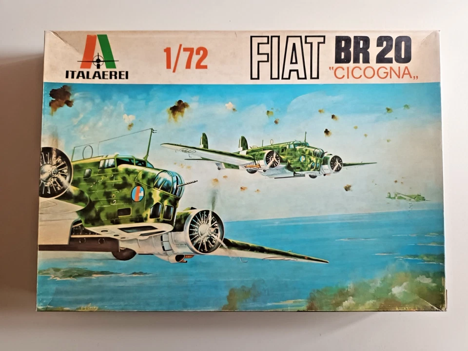KIT Aeromodello FIAT BR 20 CICOGNA - Italaerei #103 - anni '70 - VINTAGE - Immagine 1 di 4