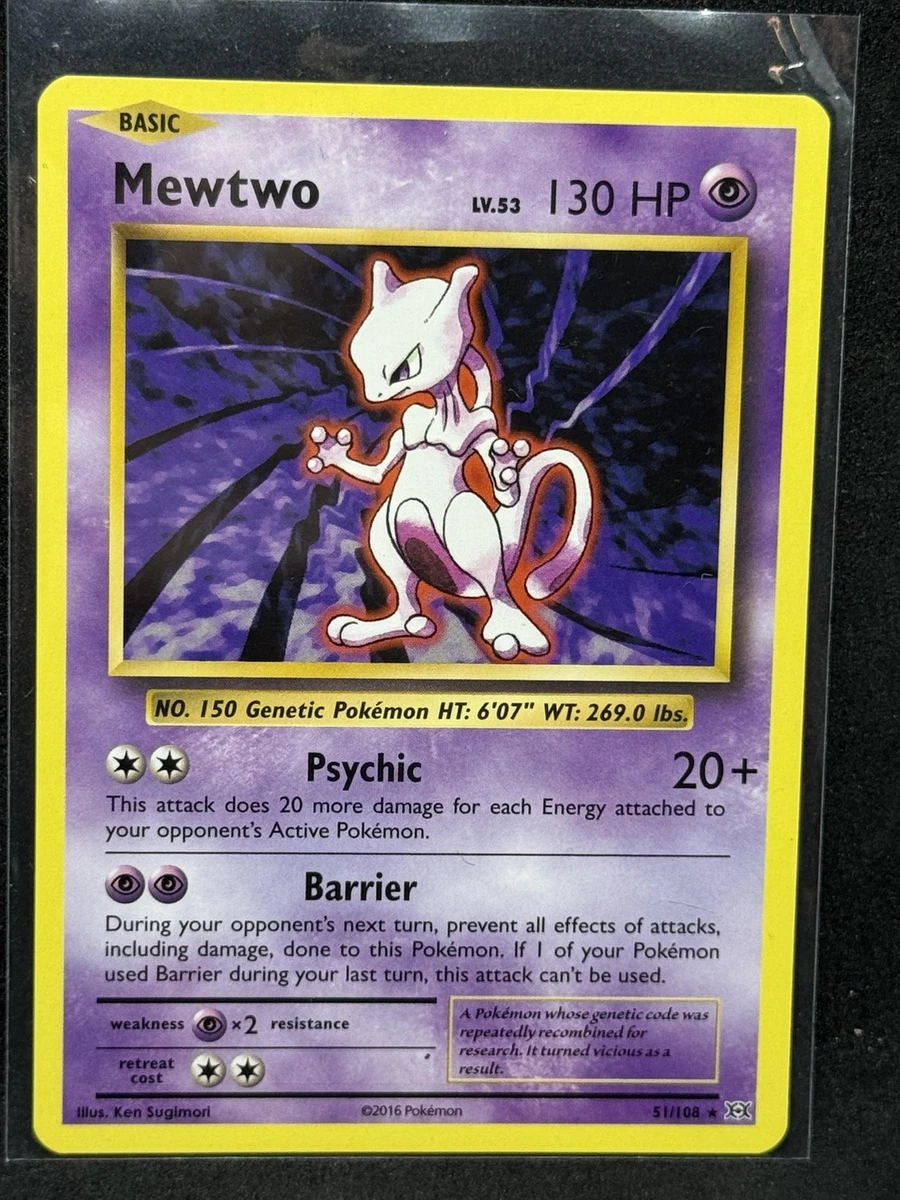 Mewtwo Pokémon TCG Rare XY Individual Collectible Card Game Cards