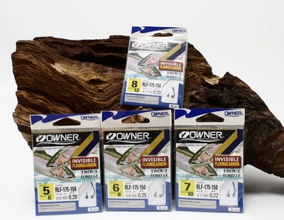 Owner RLF-175-150 trota blu fluorocarbon 150 cm taglia 6 8 10 12 DA SALDI