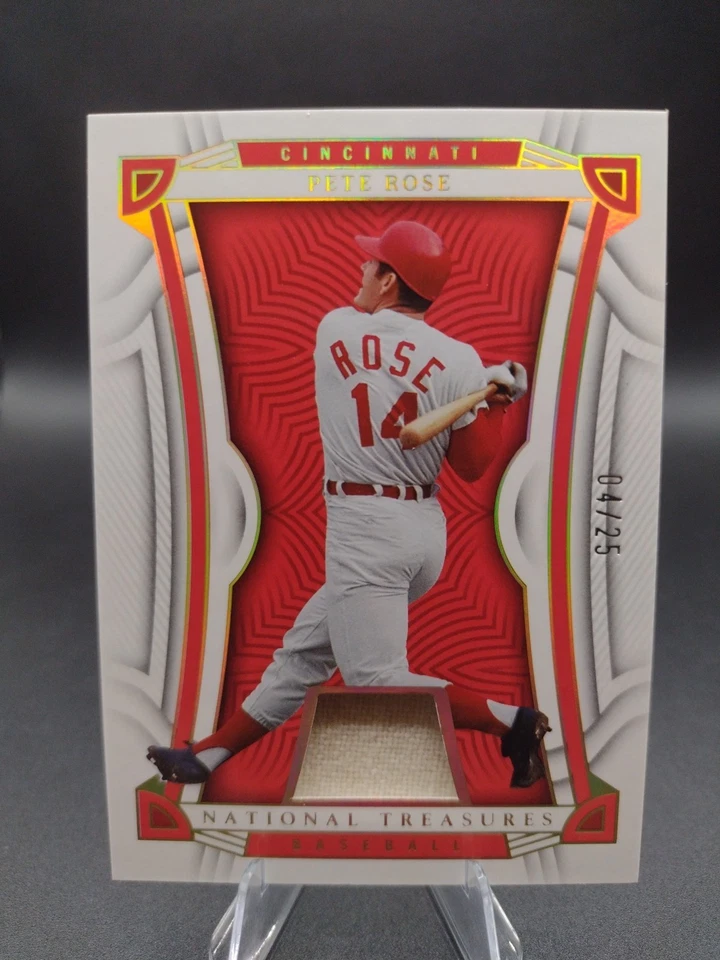 2023 Panini National Treasures Baseball Pete Rose #94 04/25 - Image 1 of 2