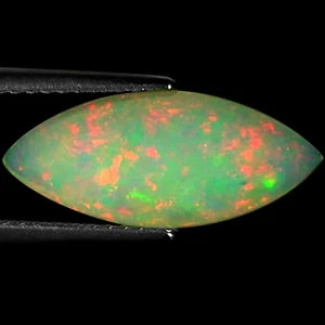 2.41 Ct Natural Ethiopian Cabochon Opal Gemstone Multi Color Marquise Cut - Picture 1 of 2