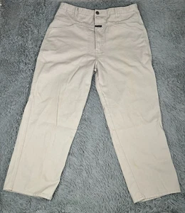Pantalones chinos holgados beige Marithe Francois Girbaud de colección para hombre 40x30 (38x30) - Imagen 1 de 13