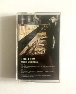 The Firm Mean Business Cassette Tape Atlantic [1986] Jimmy Page Led Zep VG+/NM - Picture 1 of 7