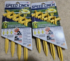 2 New Sets The Original Speed Cinch 9" Stake 4 Piece Each Set Yellow Tent Canopy