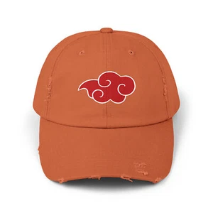 Akatsuki Cap Anime Distressed Naruto Shippuden Hat Manga Vintage Cosplay 90's - Picture 1 of 37