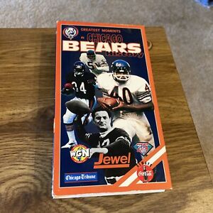 Greatest Moments In Chicago Bears History NFL VHS 1994 coca cola WGN Jewel