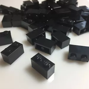 50 pro Set NEU LEGO 1x2 schwarze Steine (3004/300426) - Bild 1 von 3