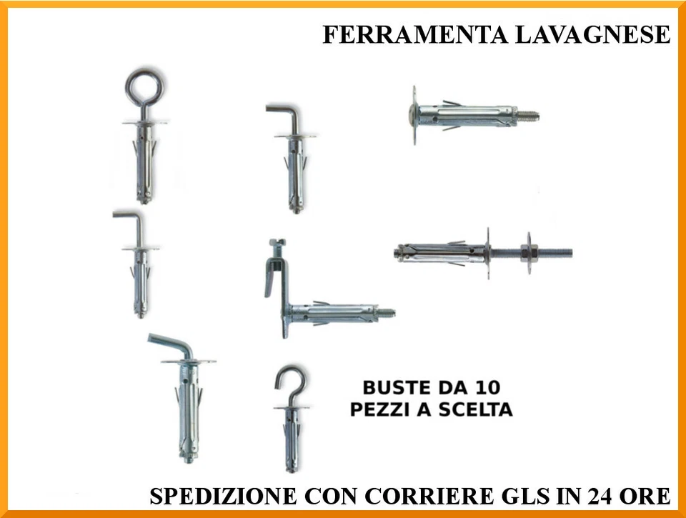 Tasselli da muro alta qualità Fischer in acciaio confezione da 10 pezzi - Immagine 1 di 1