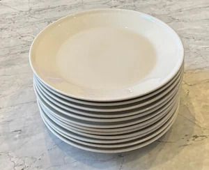 Jackson China 9.5” Heavy All White Plates Vintage Restaurant Ware 12 Available - Picture 1 of 8