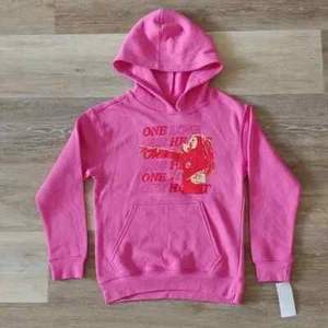 NWT Zion Rootswear Girls Bob Marley Graphic Hoodie Pink Size S - Picture 1 of 6