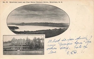 Postcard ~ Spofford New Hampshire, Spofford Lake & Pine Grove Springs Hotel~1905 - Picture 1 of 2