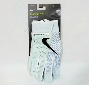 Guantes de béisbol Nike Force Elite para adultos unisex blancos/negros grandes NUEVOS - Imagen 1 de 4