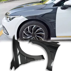 Carbon Fiber Fender Side Air Outlet Cover Trim For VW Golf 8 MK8 GTI - Picture 1 of 5
