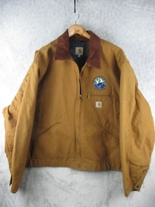 VTG Carhartt Jacket men sz 3XL Detroit Blanket Lined Union Made in USA J001 - Picture 1 of 15