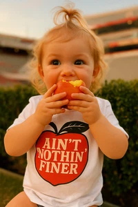 Georgia Peach Toddler Tee, Fun Kids Football Gameday Shirt - Picture 1 of 13