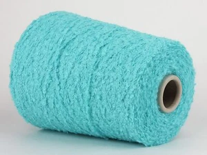 56,50 €/kg Konenwolle* Konengarn * Bouclé * Cotton & Cashmere * Türkis * Nm 4,5 - Bild 1 von 3