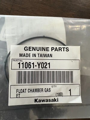 Kawasaki 2008-2020 Kfx50 Kfx90 Gasket Float Chamber 11061-Y021 New OEM BOX2 - Image 1 of 2