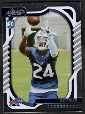 2022 Kaiir Elam Absolute Football Rookie RC Bills #175 - Image 1 of 2